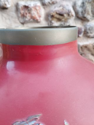 Jarrón metálico coreano incrustaciones nácar