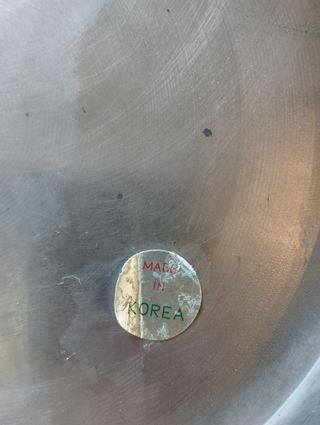 Jarrón metálico coreano incrustaciones nácar