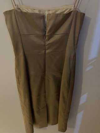 vestido de fiesta dorado Studio Classic