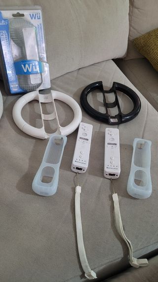 Mando de wii con volantes y fundas