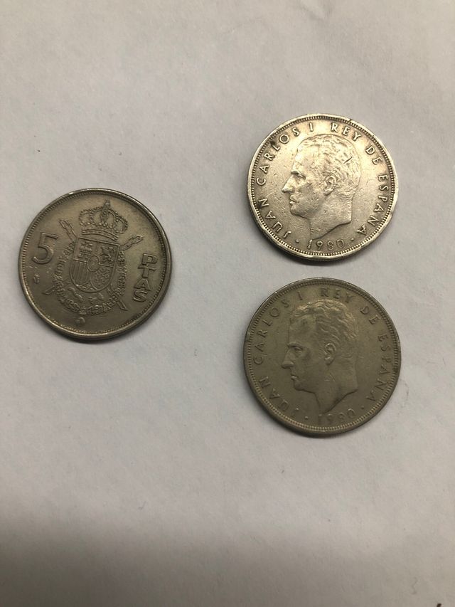 monedas de 5 pesetas