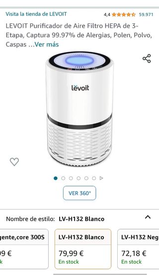 Purificador de aire levoit H132