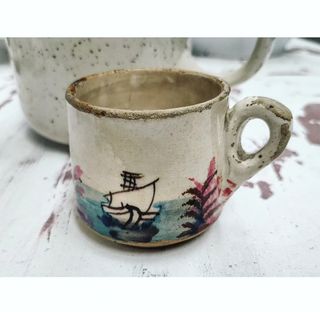 Cafetera polaca de cerámica