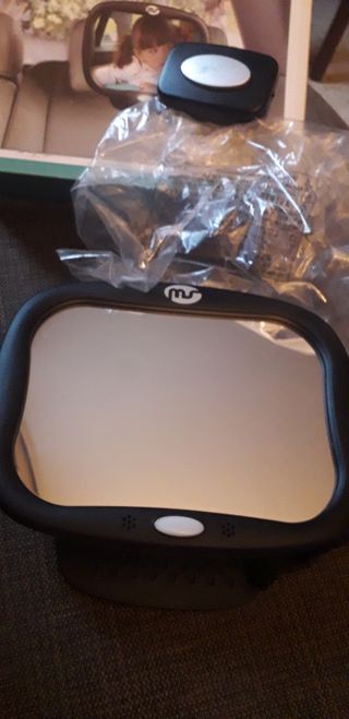 ESPEJO RETROVISOR VIGILABEBES CON LUZ