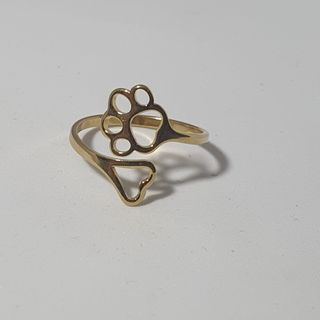 Anillo ajustable acero inoxidable infinito huella