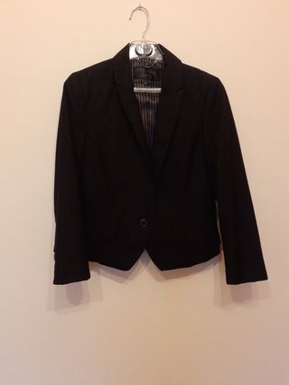 Chaqueta negra de vestir