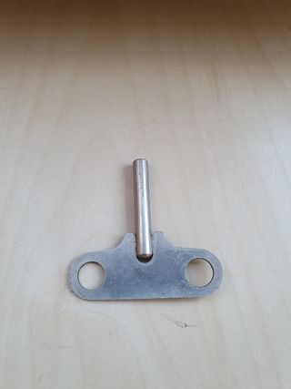 RELOJ de BRONCE CROMADO de SOBREMESA