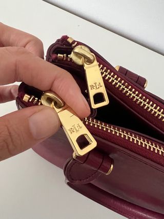 Bolso Ralph Lauren burdeos
