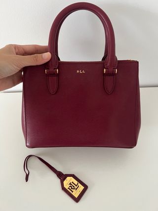 Bolso Ralph Lauren burdeos
