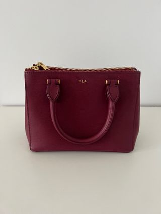 Bolso Ralph Lauren burdeos