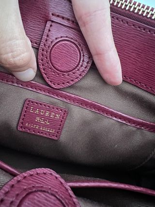 Bolso Ralph Lauren burdeos