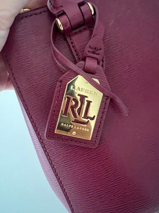 Bolso Ralph Lauren burdeos