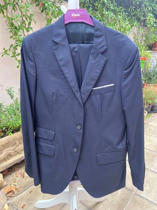 Traje Etiem azul marino raya diplomatica T/52