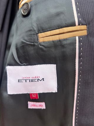 Traje Etiem azul marino raya diplomatica T/52