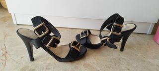 Sandalia lodi negro mujer