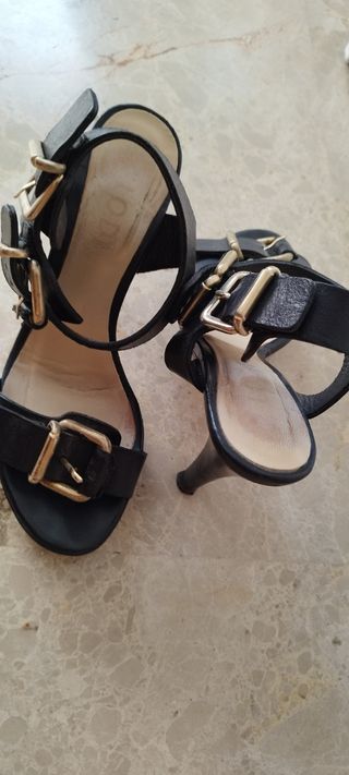 Sandalia lodi negro mujer