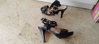 Sandalia lodi negro mujer