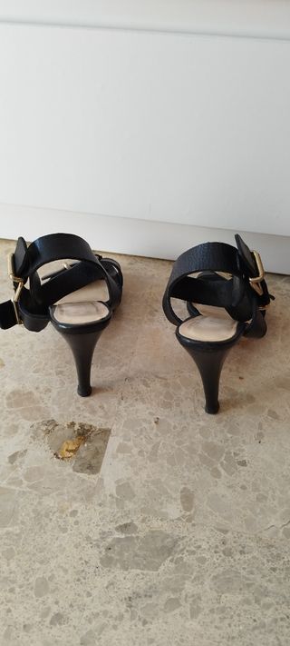 Sandalia lodi negro mujer