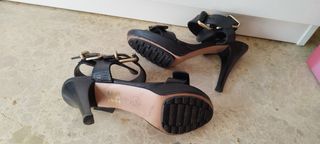 Sandalia lodi negro mujer