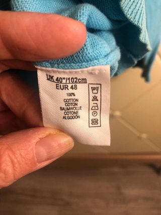 Jersey azul celeste hombre