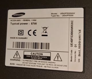 Fuente TV Samsung UE40F5300aw