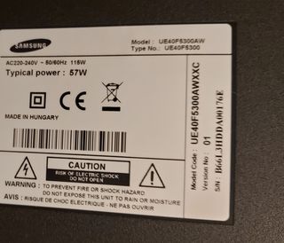 Cable Flex pantalla tv Samsung UE40F5300AW