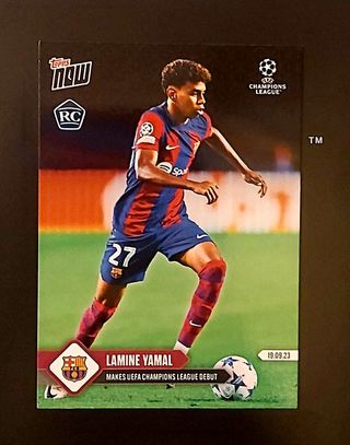 Carta Lamine Yamal Rookie Topps Now de segunda mano por 7,9 EUR en