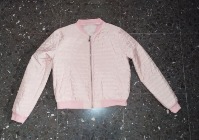 Chaqueta bomber rosa