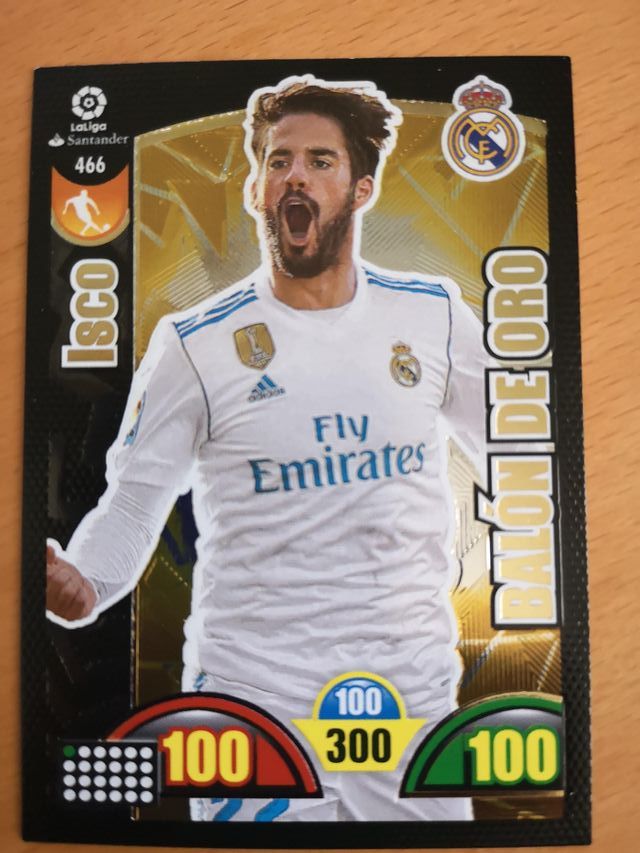 Cromo Adrenalyn Isco Balón de Oro 2017-18