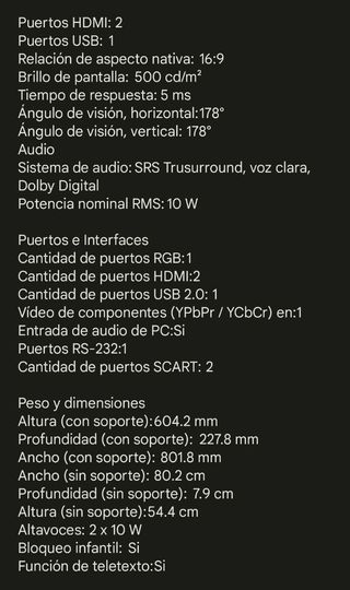 TV LG 32LF2510 de 32"