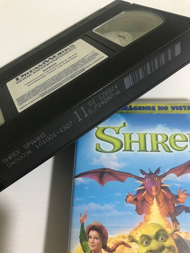 Cinta video VHS Shrek de Dreamworks