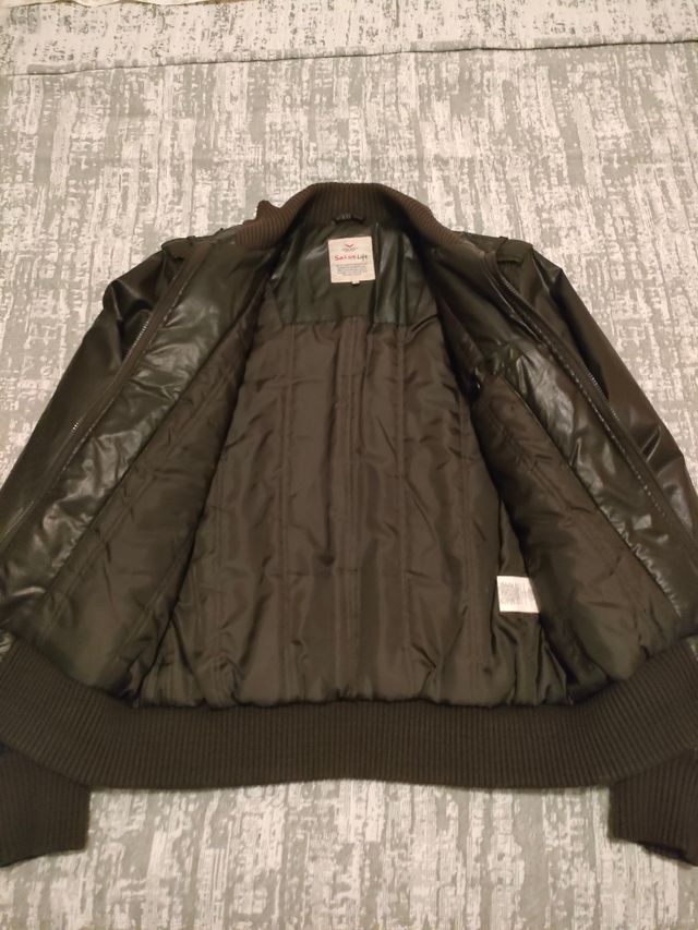 Chaqueta efecto piel