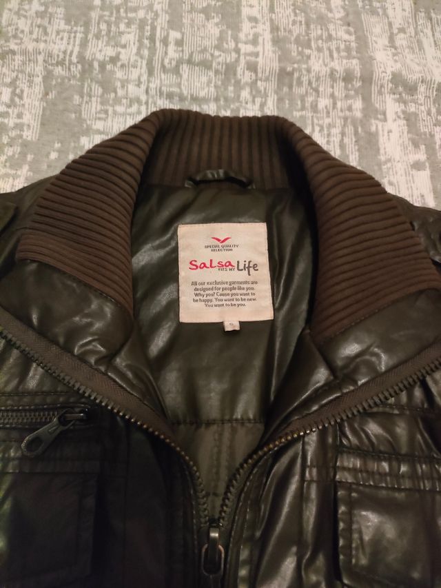 Chaqueta efecto piel