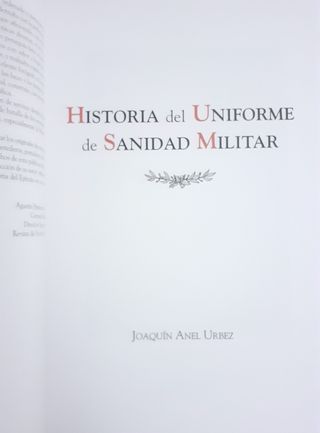 El uniforme de Sanidad Militar