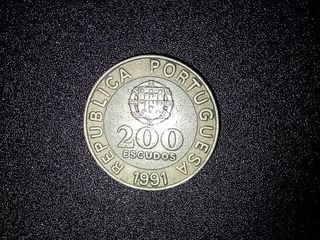 Moneda 200 escudos de Portugal