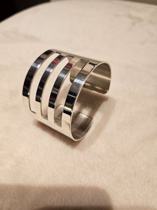 Pulsera ancha plata 1° Ley D'Argent