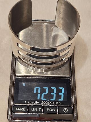 Pulsera ancha plata 1° Ley D'Argent