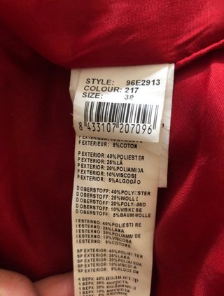 Abrigo Desigual Talla 38