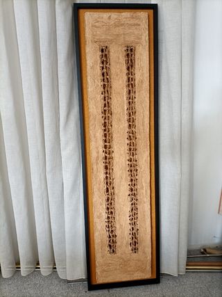 Quadro com moldura madeira