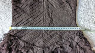 Vestido fiesta tul marron