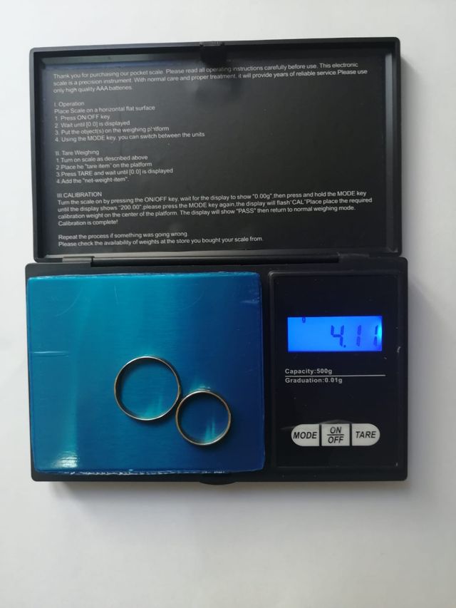 Alianzas pareja oro 18k 750 nuevas sin reseñas