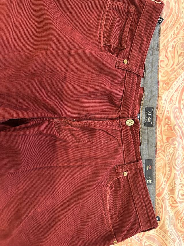 pantalon pana de emporio armani