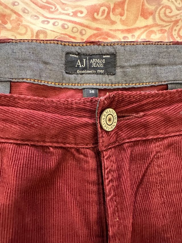 pantalon pana de emporio armani