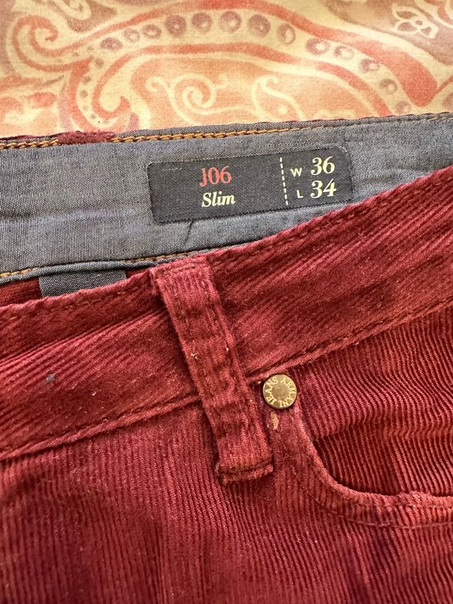 pantalon pana de emporio armani