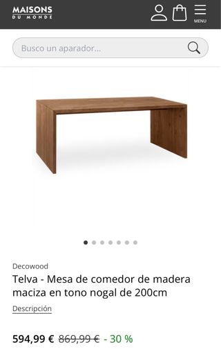 Mesa de comedor de Maisons Du Monde