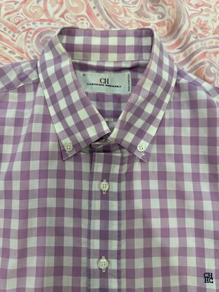 camisa cuadros  carolina herrera