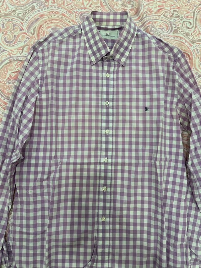 camisa cuadros carolina herrera