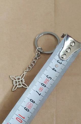 LLAVERO de acero Nudo de bruja