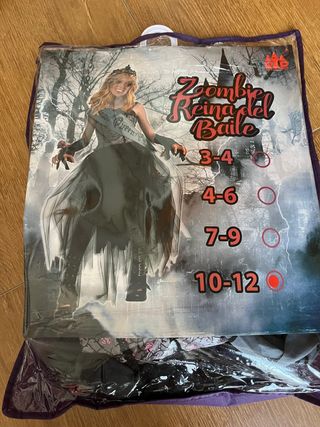 DISFRAZ NIÑA zombi reina del baile
