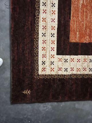 Alfombra grande marron